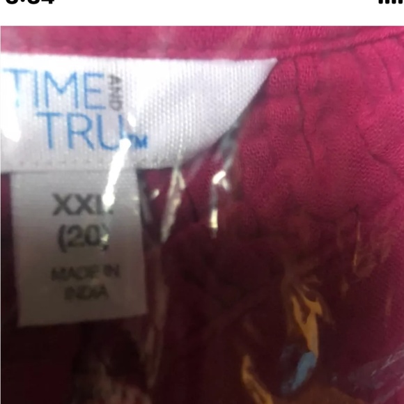 Time and Tru Women’s Berry Sleeveless Tiered Midi Dress XXL/20 NEW - Picture 9 of 10